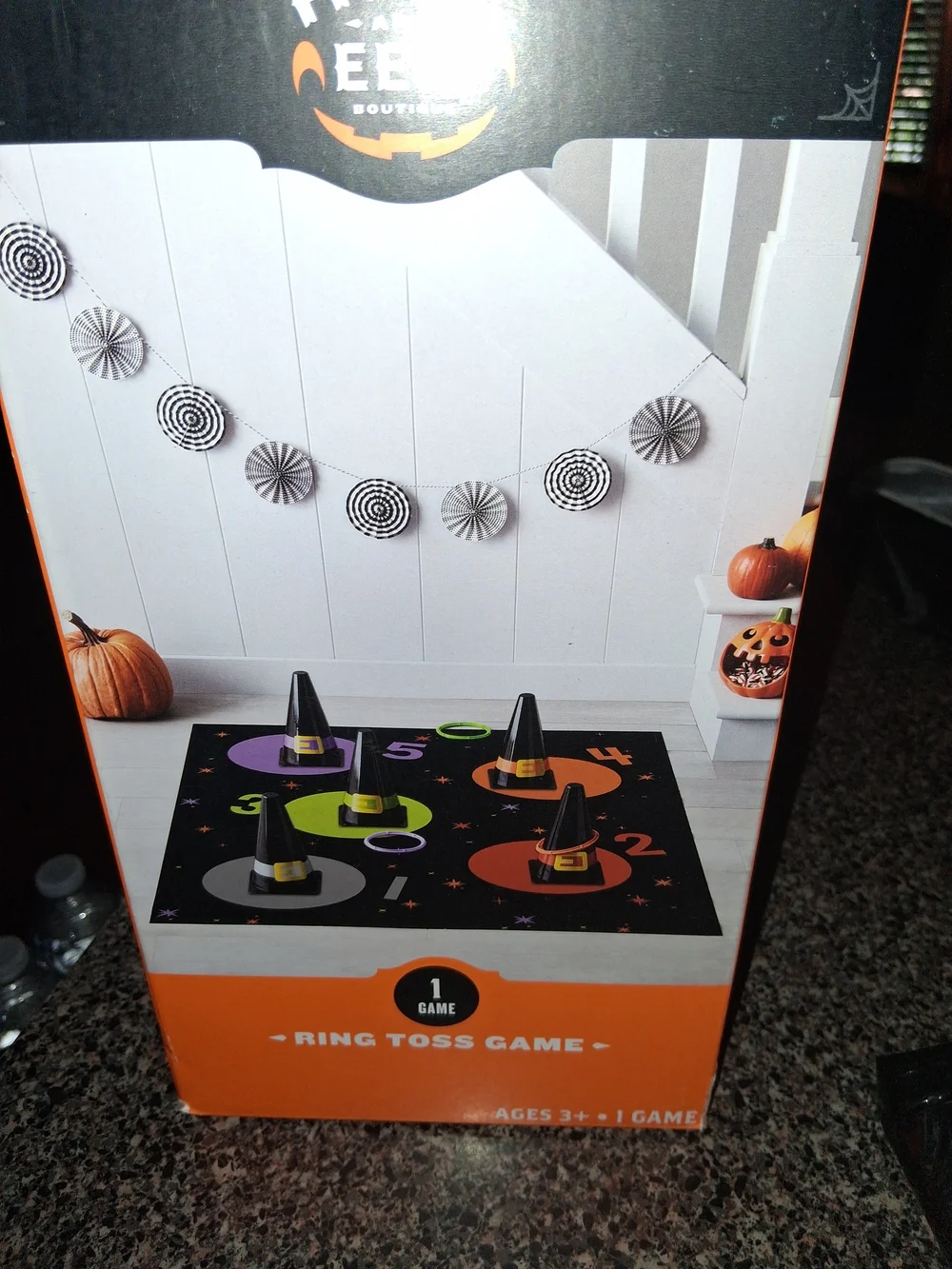 Halloween Ring Toss Party Game - Black & Orange
